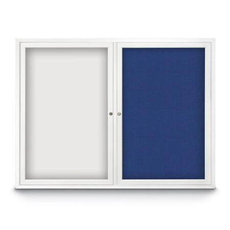 United Visual Products Corkboard, 60"x36", Dark Spruce/Satin UV405PLUS-SATIN-DRKSPR